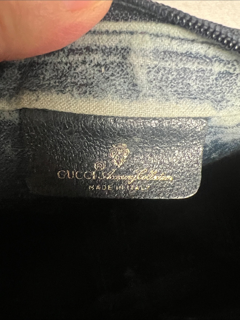 Gucci Navy, Ivory & Red GG Canvas Crossbody Bag, please see all pics - Picture 14 of 14